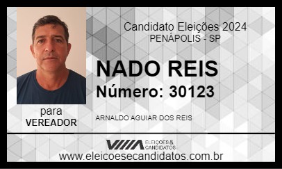 Candidato NADO REIS 2024 - PENÁPOLIS - Eleições