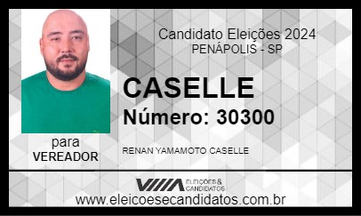 Candidato CASELLE 2024 - PENÁPOLIS - Eleições