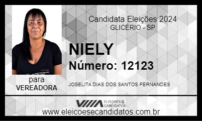 Candidato NIELY 2024 - GLICÉRIO - Eleições