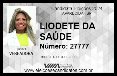 Candidato LIODETE DA SAÚDE 2024 - APARECIDA - Eleições