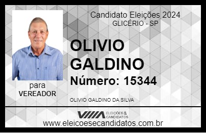 Candidato OLIVIO GALDINO 2024 - GLICÉRIO - Eleições