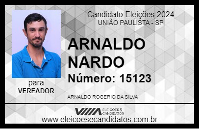 Candidato ARNALDO NARDO 2024 - UNIÃO PAULISTA - Eleições