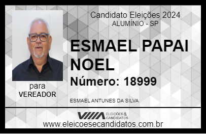 Candidato ESMAEL PAPAI NOEL 2024 - ALUMÍNIO - Eleições