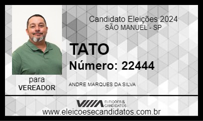 Candidato TATO 2024 - SÃO MANUEL - Eleições