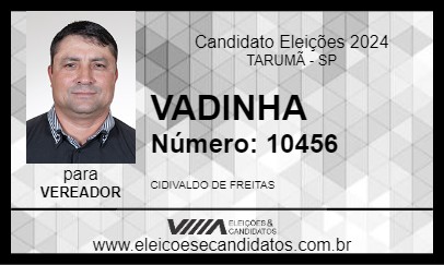 Candidato VADINHA 2024 - TARUMÃ - Eleições