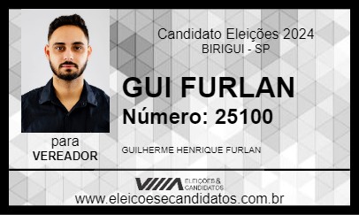 Candidato GUI FURLAN 2024 - BIRIGUI - Eleições