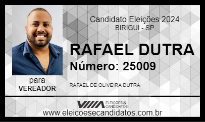 Candidato RAFAEL DUTRA 2024 - BIRIGUI - Eleições