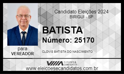 Candidato BATISTA 2024 - BIRIGUI - Eleições