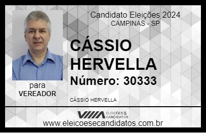 Candidato CÁSSIO HERVELLA 2024 - CAMPINAS - Eleições