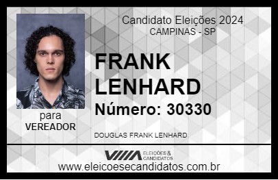 Candidato FRANK LENHARD 2024 - CAMPINAS - Eleições