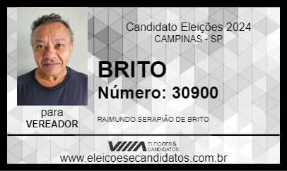 Candidato BRITO 2024 - CAMPINAS - Eleições