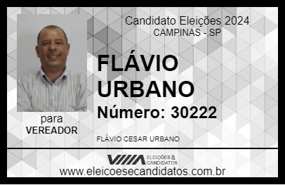 Candidato FLÁVIO URBANO 2024 - CAMPINAS - Eleições