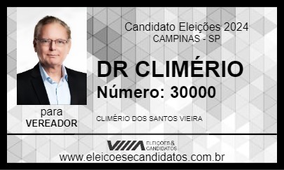 Candidato DR CLIMÉRIO 2024 - CAMPINAS - Eleições