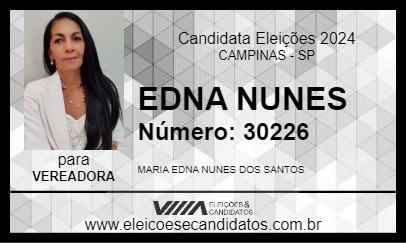 Candidato EDNA NUNES 2024 - CAMPINAS - Eleições