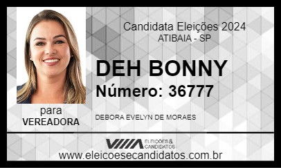 Candidato DEH BONNY 2024 - ATIBAIA - Eleições