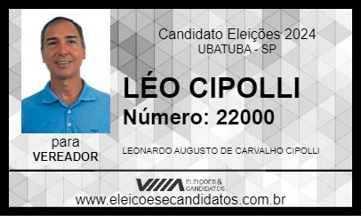 Candidato LÉO CIPOLLI 2024 - UBATUBA - Eleições