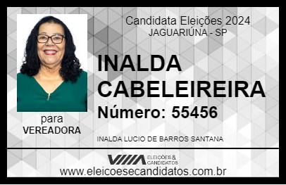 Candidato INALDA CABELEIREIRA 2024 - JAGUARIÚNA - Eleições