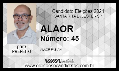 Candidato ALAOR PASIAN 2024 - SANTA RITA D\OESTE - Eleições