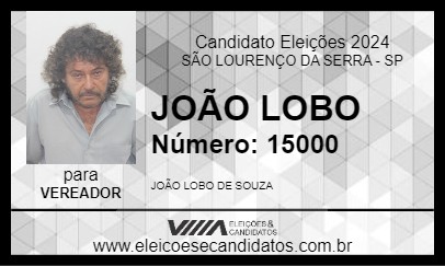 Candidato JOÃO LOBO 2024 - SÃO LOURENÇO DA SERRA - Eleições