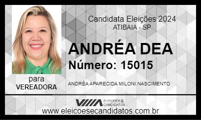 Candidato ANDRÉA DEA 2024 - ATIBAIA - Eleições