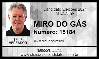 Candidato MIRO DO GÁS 2024 - ATIBAIA - Eleições