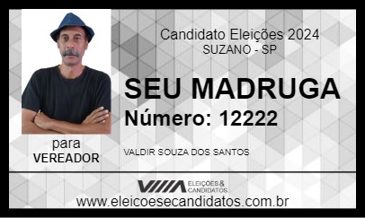 Candidato SEU MADRUGA 2024 - SUZANO - Eleições