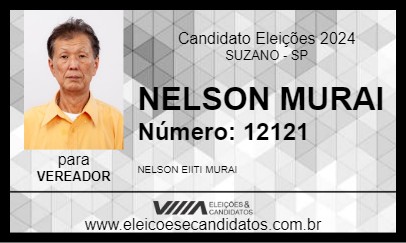 Candidato NELSON MURAI 2024 - SUZANO - Eleições