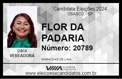 Candidato FLOR DA PADARIA 2024 - OSASCO - Eleições