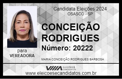 Candidato CONCEIÇÃO RODRIGUES 2024 - OSASCO - Eleições