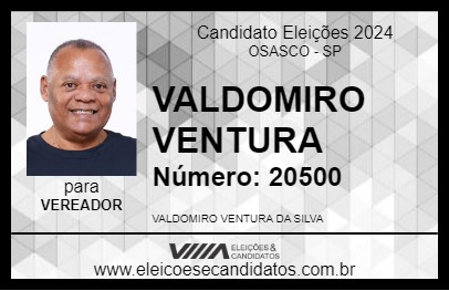 Candidato VALDOMIRO VENTURA 2024 - OSASCO - Eleições