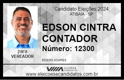 Candidato EDSON CINTRA CONTADOR 2024 - ATIBAIA - Eleições