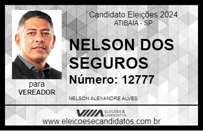 Candidato NELSON DOS SEGUROS 2024 - ATIBAIA - Eleições