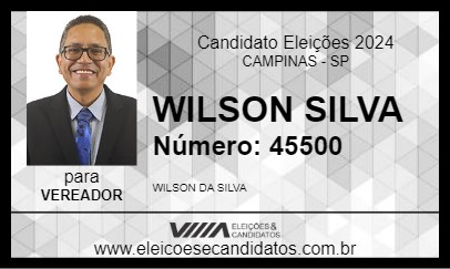 Candidato WILSON SILVA 2024 - CAMPINAS - Eleições