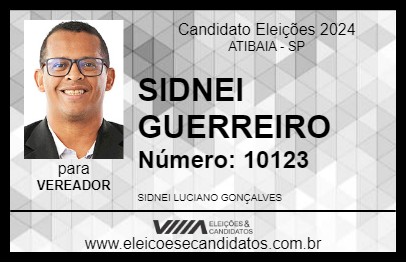 Candidato SIDNEI GUERREIRO 2024 - ATIBAIA - Eleições