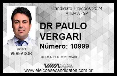 Candidato DR PAULO VERGARI 2024 - ATIBAIA - Eleições