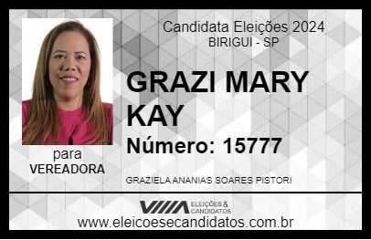 Candidato GRAZI CONSULTORA 2024 - BIRIGUI - Eleições