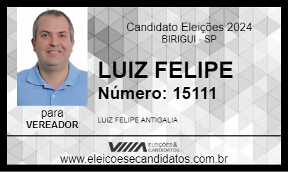 Candidato LUIZ FELIPE 2024 - BIRIGUI - Eleições