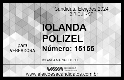 Candidato IOLANDA POLIZEL 2024 - BIRIGUI - Eleições