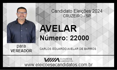 Candidato AVELAR 2024 - CRUZEIRO - Eleições