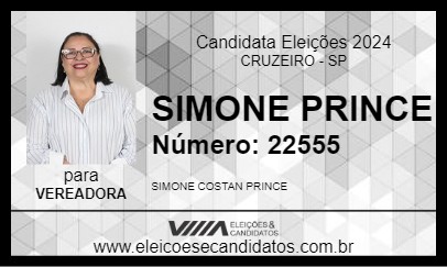 Candidato SIMONE PRINCE 2024 - CRUZEIRO - Eleições