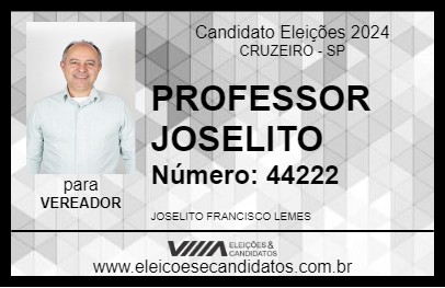 Candidato PROFESSOR JOSELITO 2024 - CRUZEIRO - Eleições