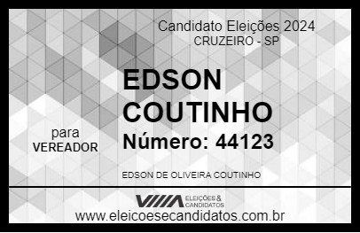 Candidato EDSON COUTINHO 2024 - CRUZEIRO - Eleições