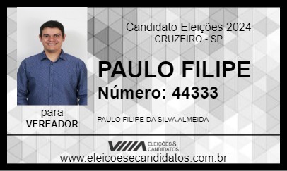 Candidato PAULO FILIPE 2024 - CRUZEIRO - Eleições