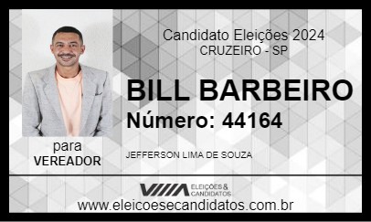 Candidato BILL BARBEIRO 2024 - CRUZEIRO - Eleições