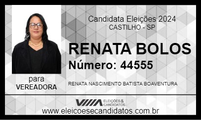 Candidato RENATA BOLOS 2024 - CASTILHO - Eleições