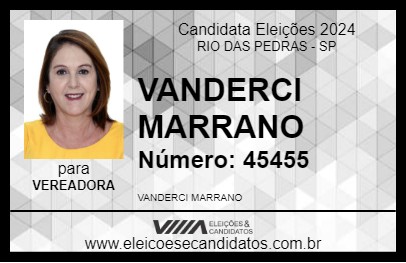 Candidato VANDERCI MARRANO 2024 - RIO DAS PEDRAS - Eleições