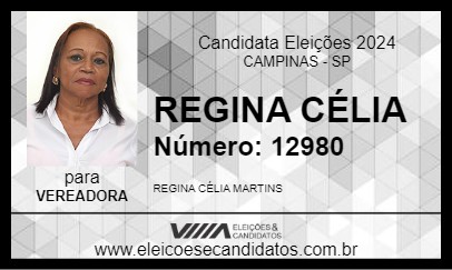 Candidato REGINA CÉLIA 2024 - CAMPINAS - Eleições