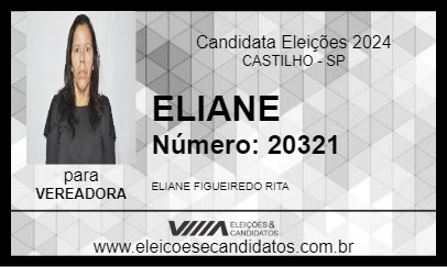 Candidato ELIANE 2024 - CASTILHO - Eleições