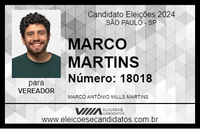 Candidato MARCO MARTINS 2024 - SÃO PAULO - Eleições