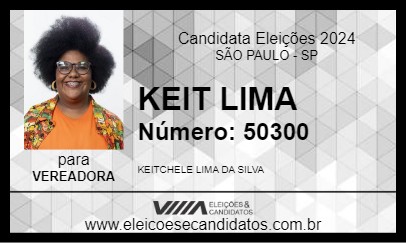 Candidato KEIT LIMA 2024 - SÃO PAULO - Eleições